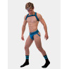 Barcode Berlin Chaussettes Gym Socks Noir-Bleu fluo